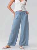 Striped Wide Leg Elastic Waist Loose Street Pant image 4