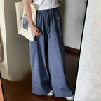 Striped Y2K Women Casual Elastic Pants image 4