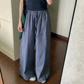 Striped Y2K Women Casual Elastic Pants image 1