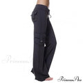 Strong Elastic Wide Leg Soft Sports Drawstring Straight Cargo Pants image 1
