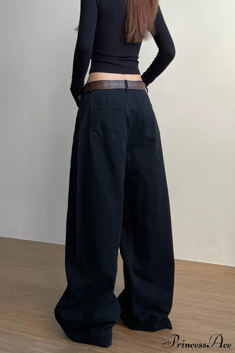 Structured Tailored Wide-Leg Cargo Pants image 4