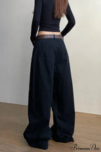 Structured Tailored Wide-Leg Cargo Pants image 4