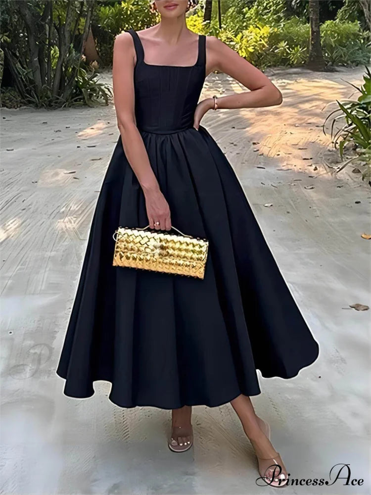 Elegant Off-Shoulder Strapless Midi Dress image 2