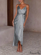 Stylish Unique Strappy Charming French Halter Midi Dresses image 15