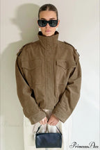 Suede Chic Retro Jacket Coat image 2