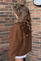 Suede Long Sleeve Elegant Casual Jacket image 8
