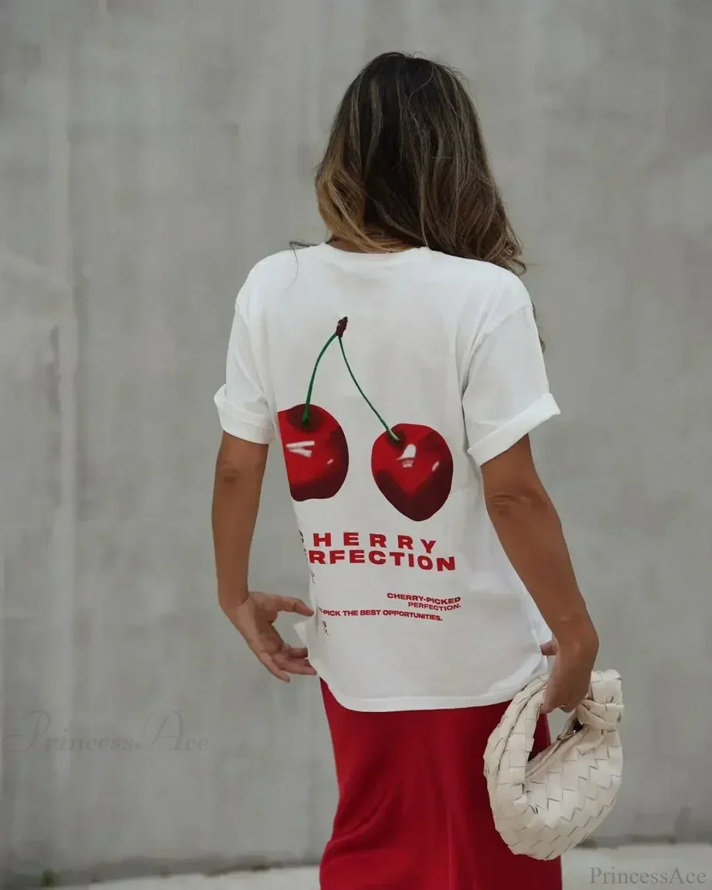 Summer Cherry Graphic T-shirt image 3