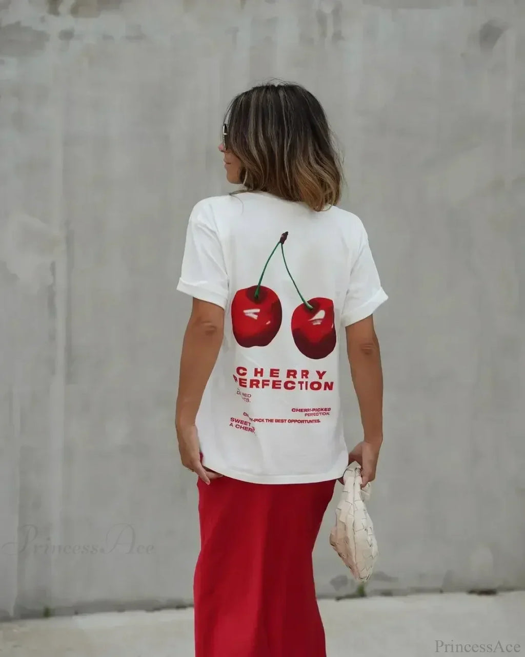 Summer Cherry Graphic T-shirt image 2