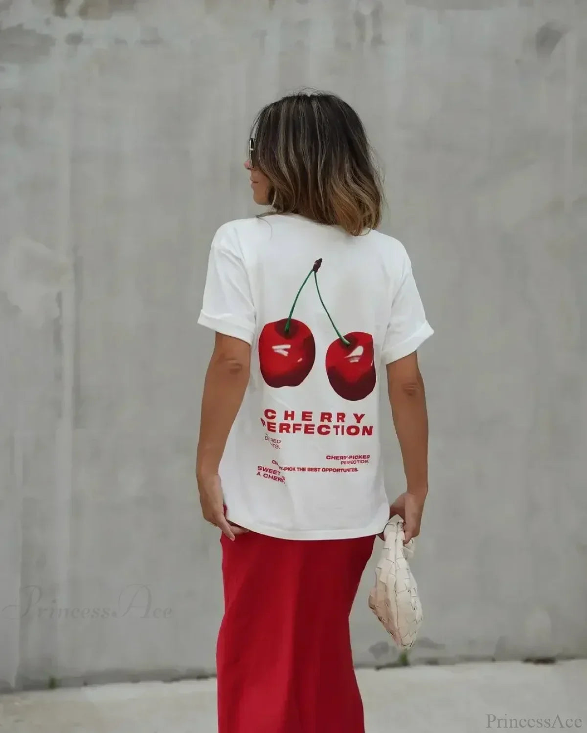 Summer Cherry Graphic T-shirt image 2