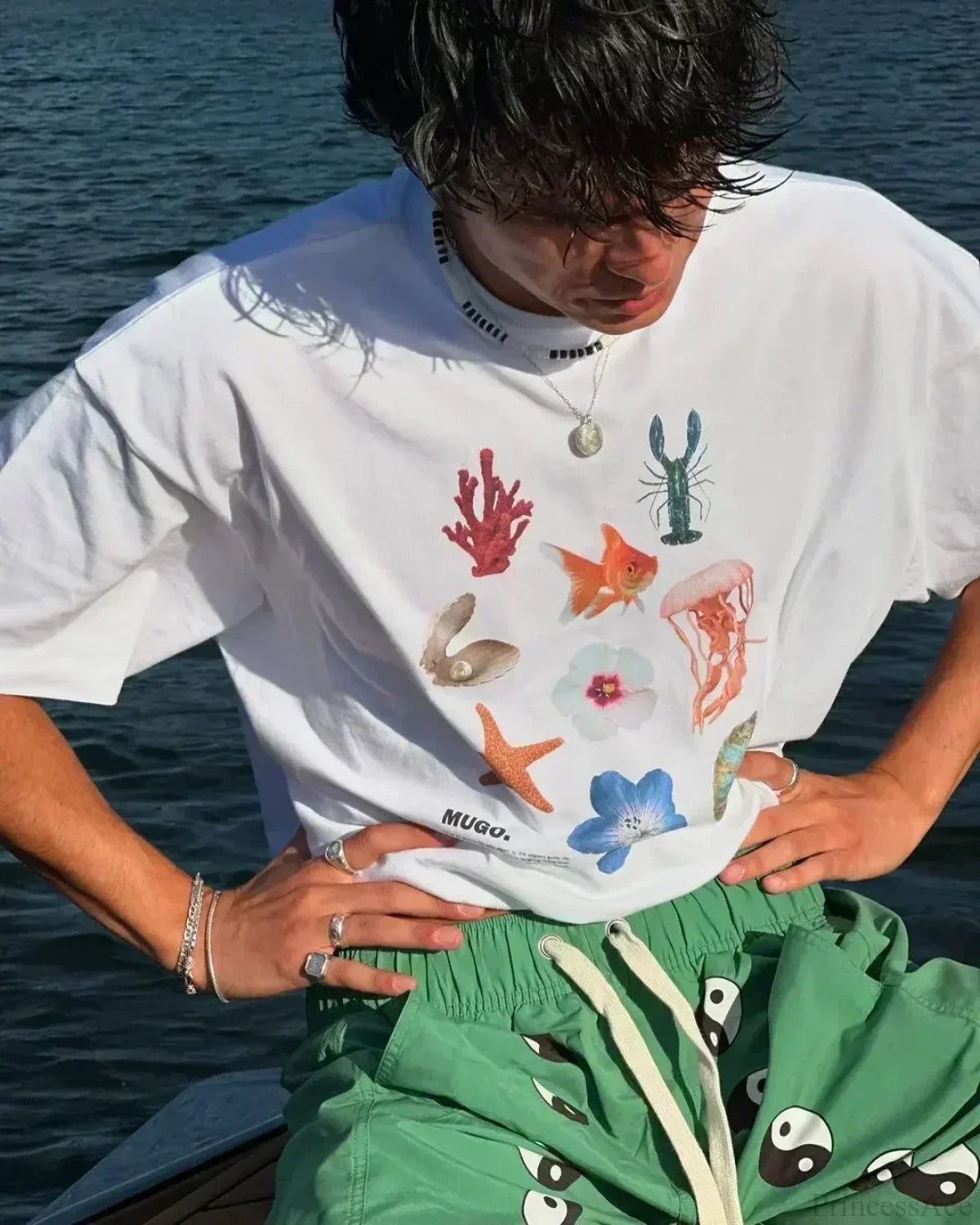 Summer Cherry Graphic T-shirt image 10