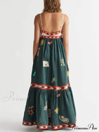 Summer Fun Unique Charming Printed Midi Dress image 4