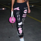 Summer Graphic High Waist Jogger Pants image 1