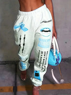 Summer Graphic High Waist Jogger Pants image 8