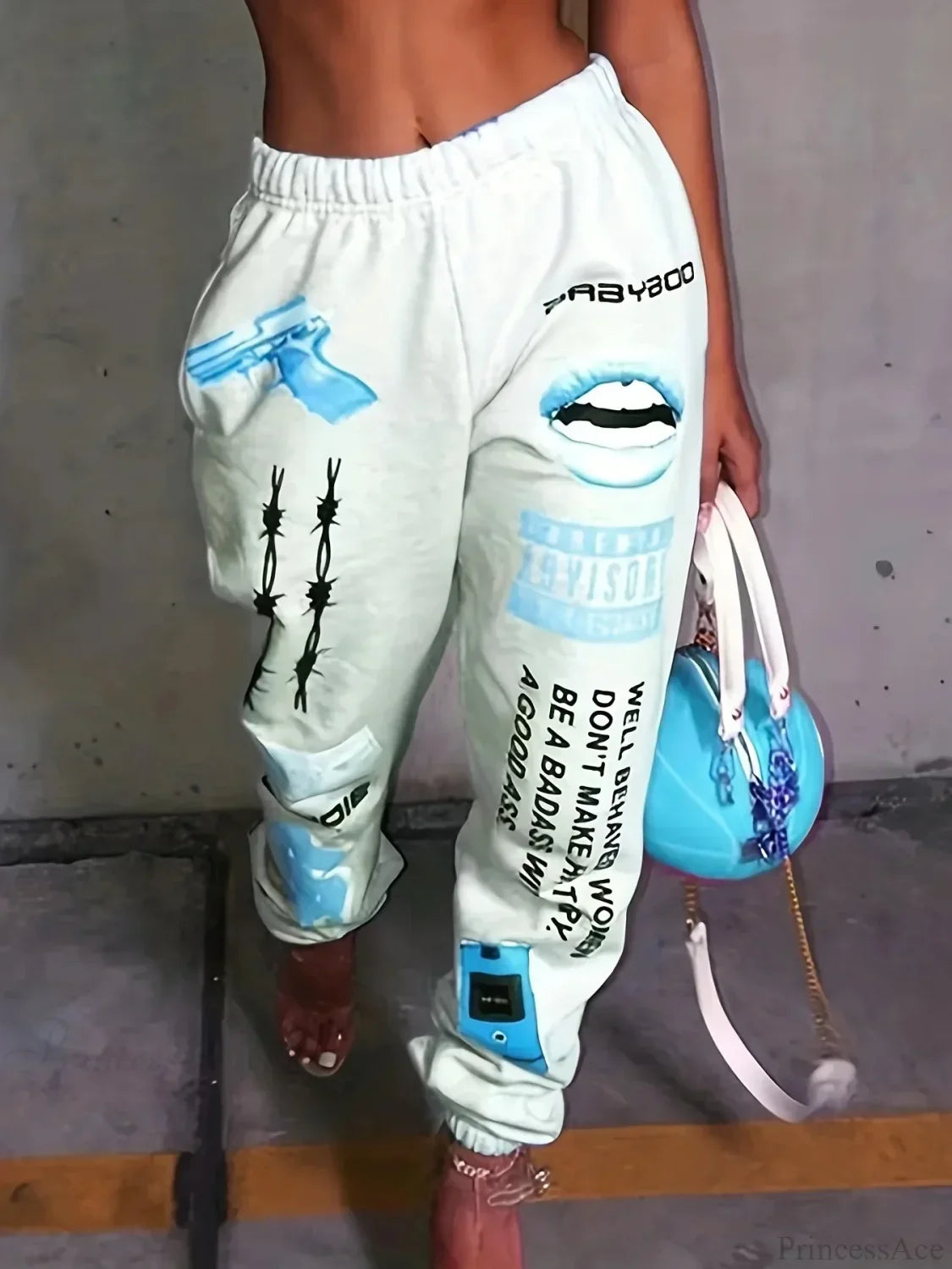 Summer Graphic High Waist Jogger Pants image 8
