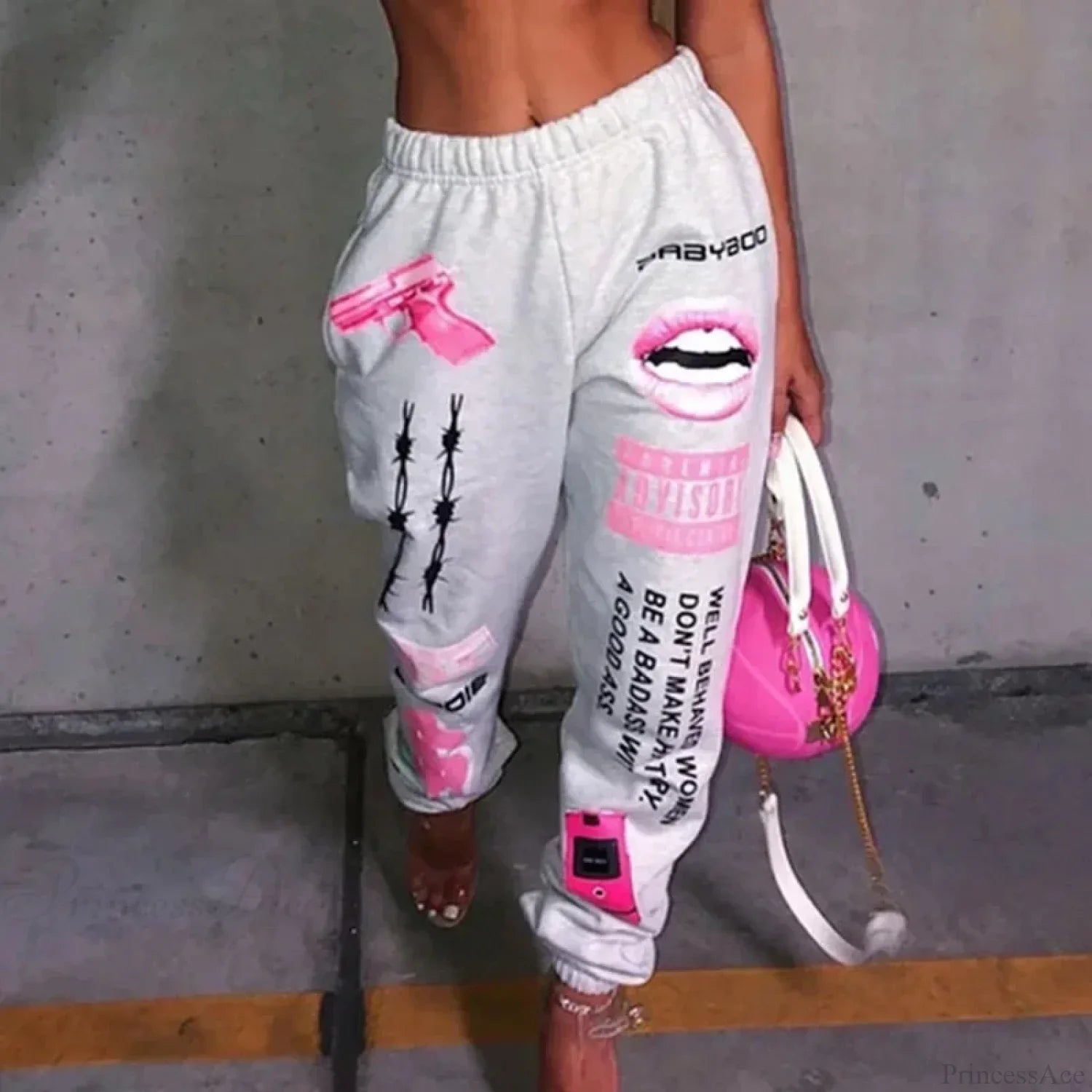 Summer Graphic High Waist Jogger Pants image 3