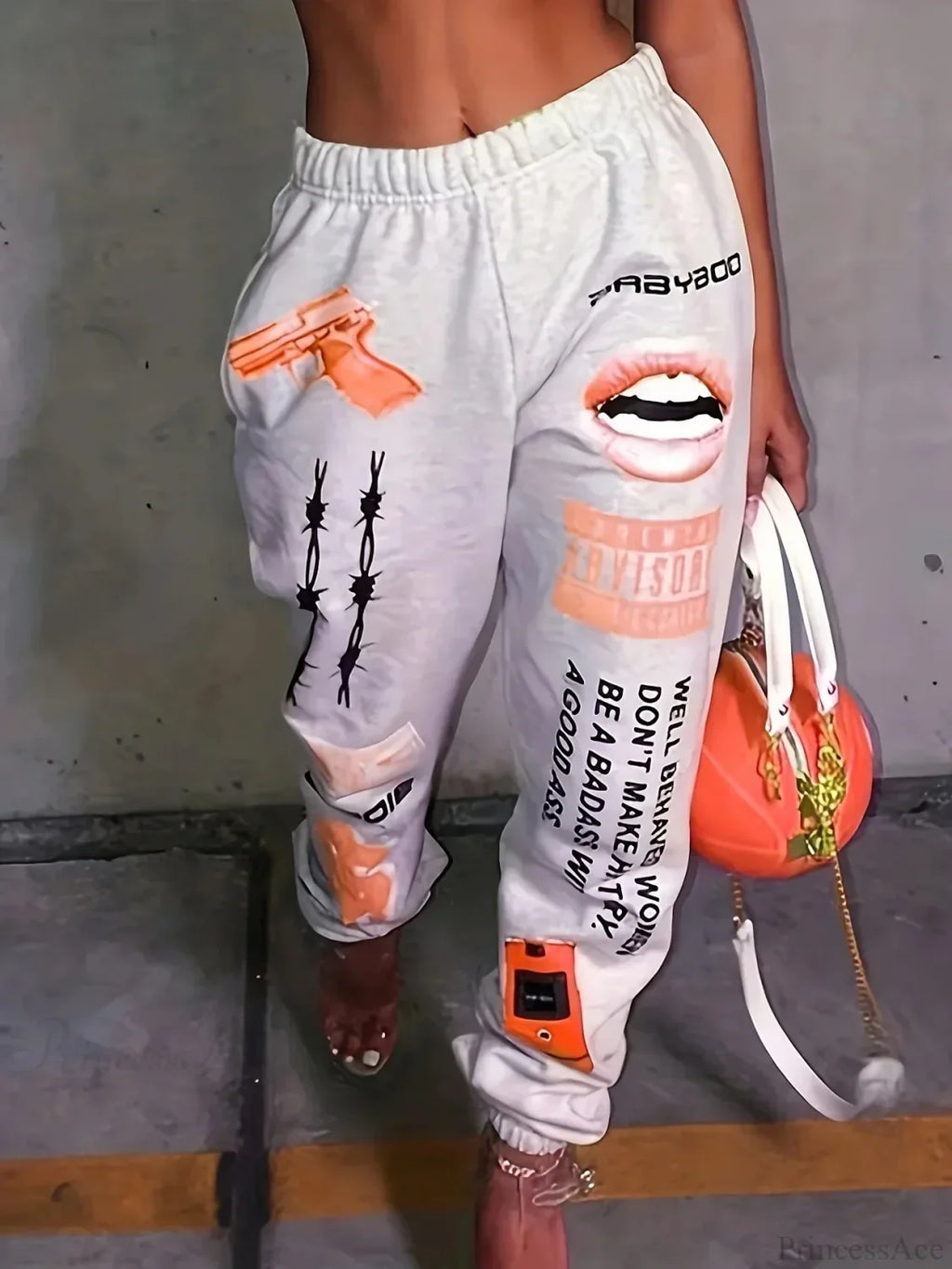 Summer Graphic High Waist Jogger Pants image 7