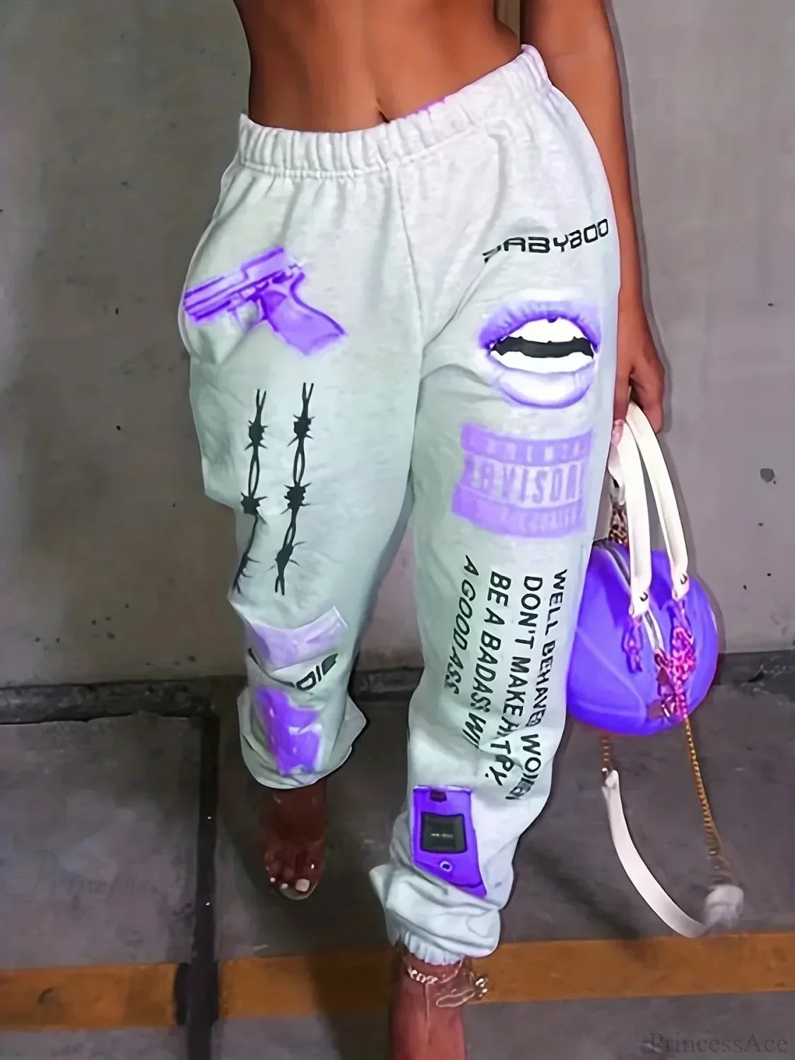 Summer Graphic High Waist Jogger Pants image 4