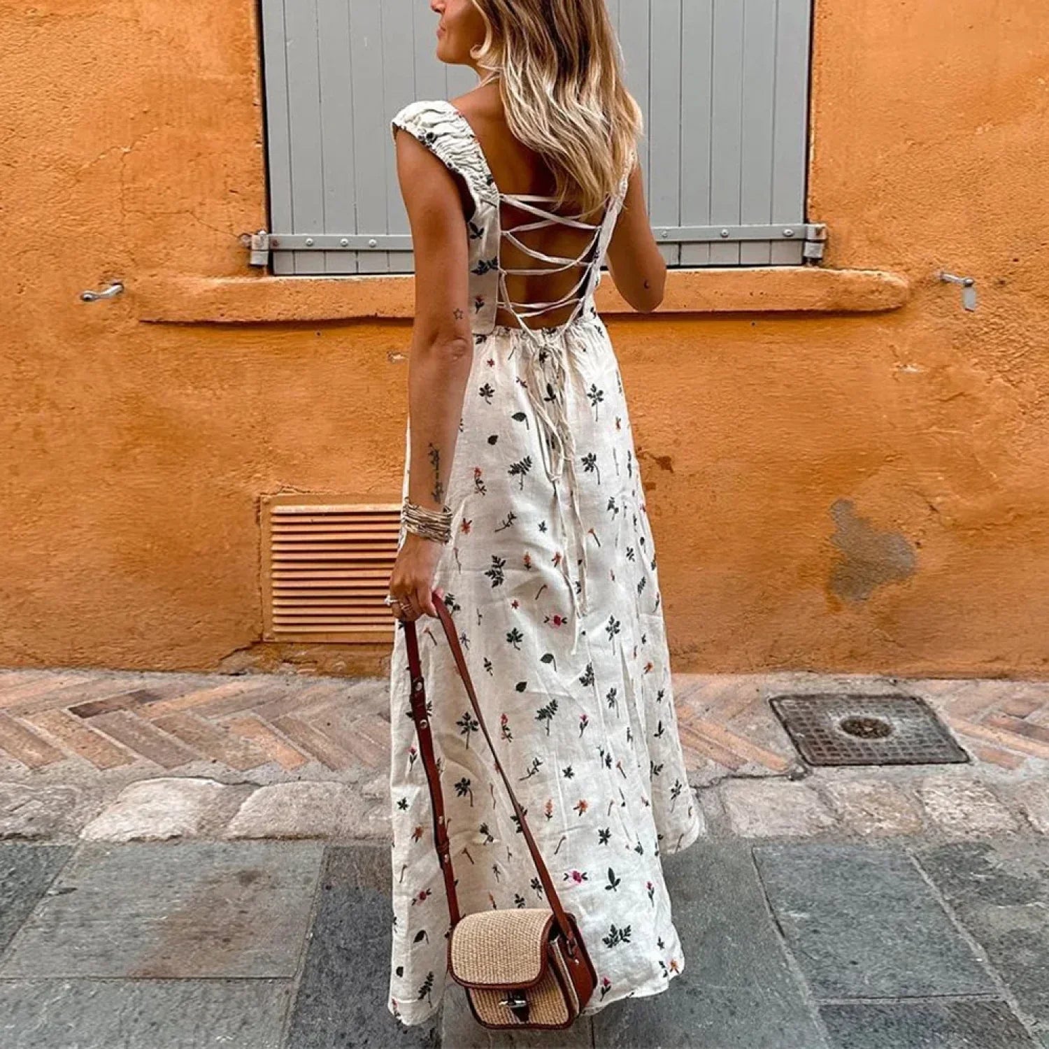Summer Sexy Backless Sleeveless Long Dress image 1
