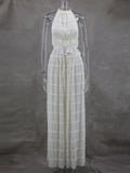 Summer Sexy Sleeveless Backless Top High Waist Skirt Beach Party Dress image 7
