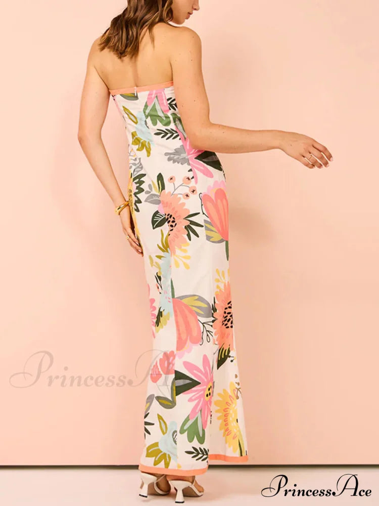 Summer Sexy Split Charming Wrap Printed Dresses image 6