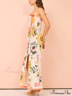 Summer Sexy Split Charming Wrap Printed Dresses image 5