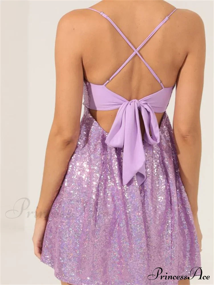 Summer Sling Sleeveless Backless Criss Cross Tie Mini Dress image 3