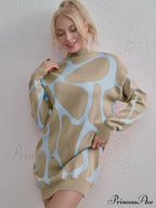 Sweater Gown with Mock Neck Contrast image 10