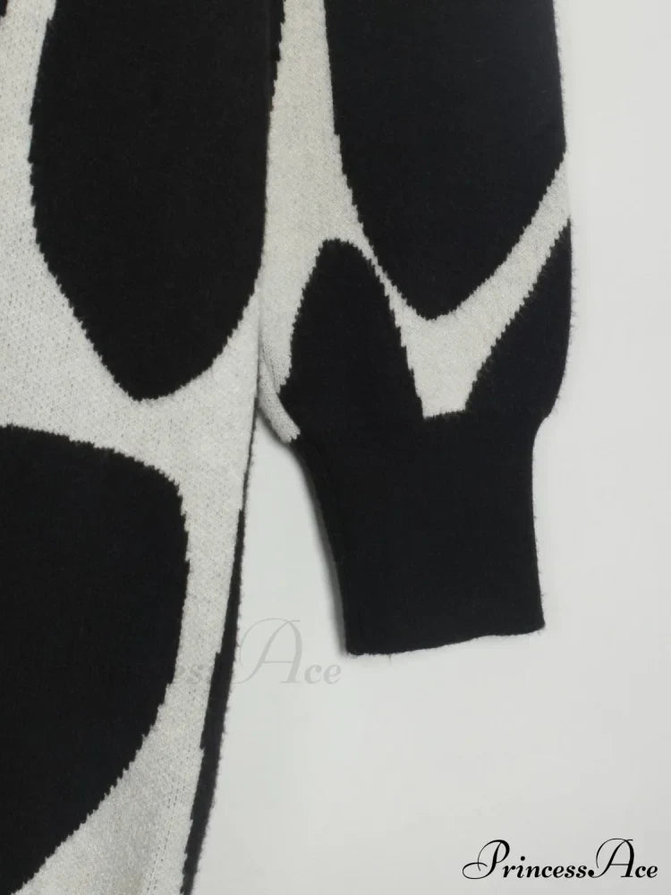 Sweater Gown with Mock Neck Contrast image 9