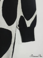 Sweater Gown with Mock Neck Contrast image 9