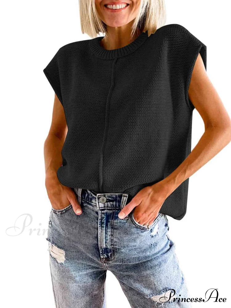 Sweater Sleeveless Vest image 6