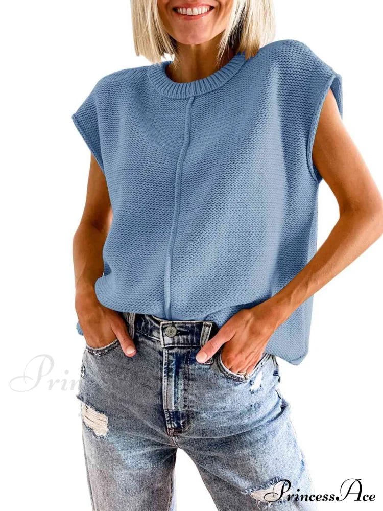 Sweater Sleeveless Vest image 12