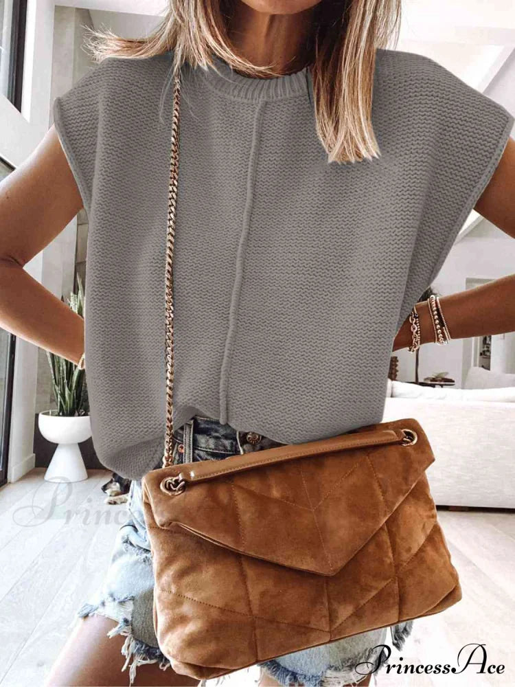 Sweater Sleeveless Vest image 1