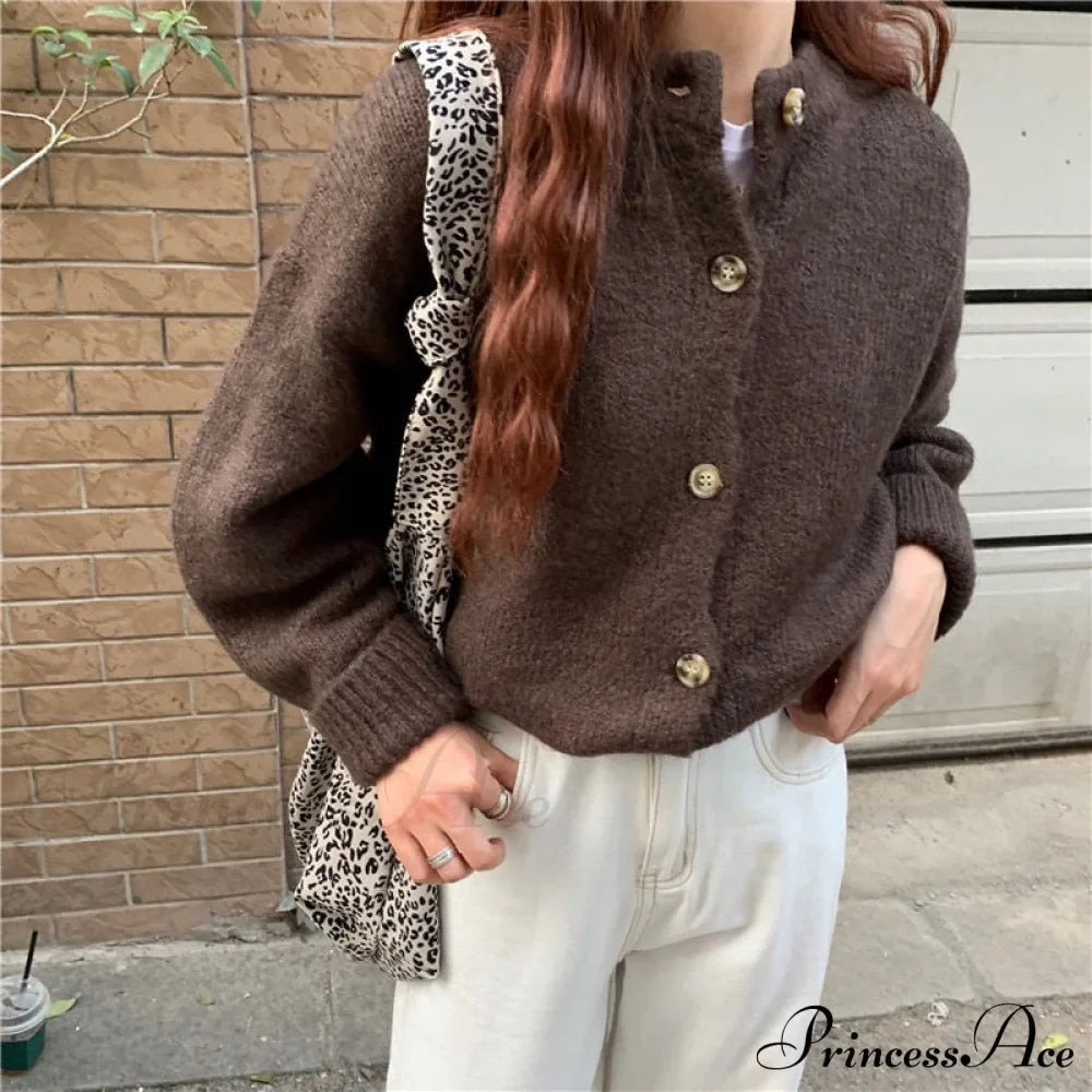 Sweaters Cardigans Warm Casual Arrival Solid Knitwear Loose Coat image 11