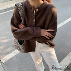 Sweaters Cardigans Warm Casual Arrival Solid Knitwear Loose Coat image 9