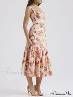 Sweet Spicy Style Charming Floral Backless Midi Dresses image 10
