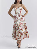Sweet Spicy Style Charming Floral Backless Midi Dresses image 1