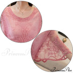 Sweet Spring Lace Fashion and Women's Warm-Season Out Hollow White Blouse Top image 5