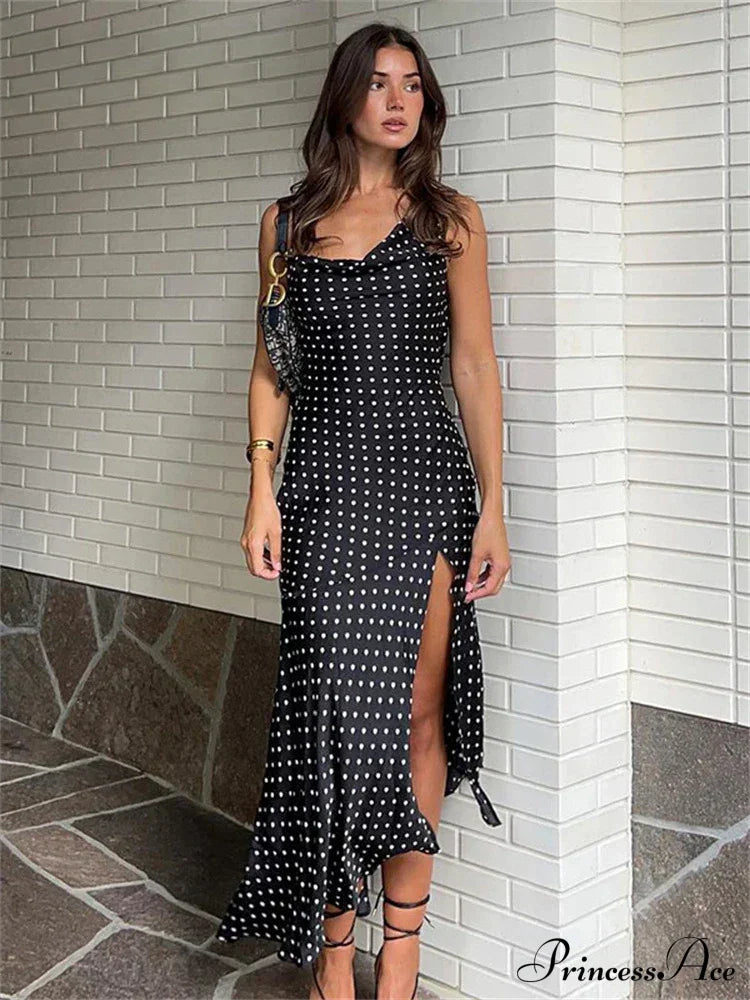 Swinging Neck Straps Maxi Dress image 2