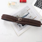 Synonyms: Gothic - medieval, Leather - hide, Pin - peg, Buckle - clasp

PU medieval hide peg clasp Belt image 25