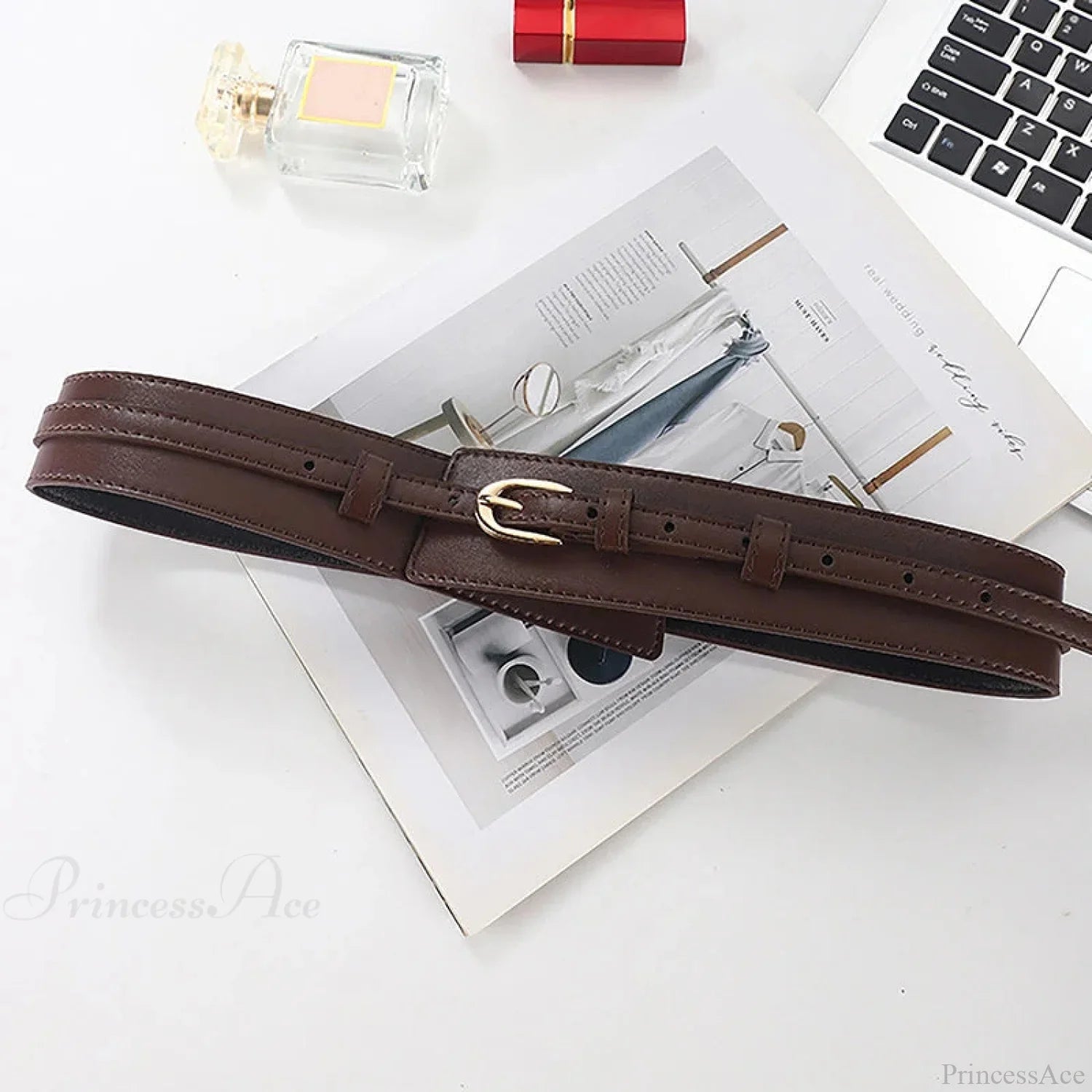 Synonyms: Gothic - medieval, Leather - hide, Pin - peg, Buckle - clasp

PU medieval hide peg clasp Belt image 25