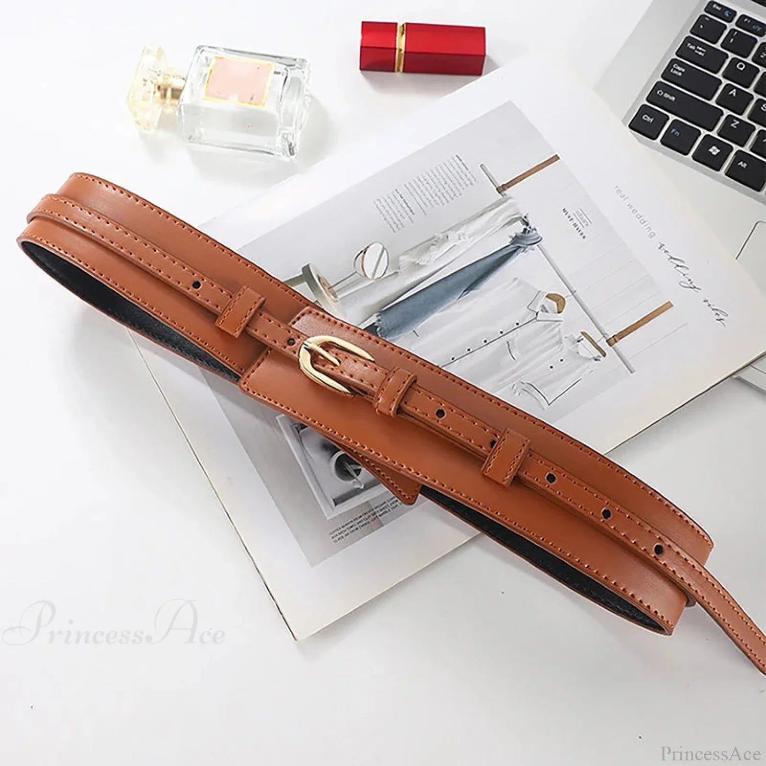 Synonyms: Gothic - medieval, Leather - hide, Pin - peg, Buckle - clasp

PU medieval hide peg clasp Belt image 26