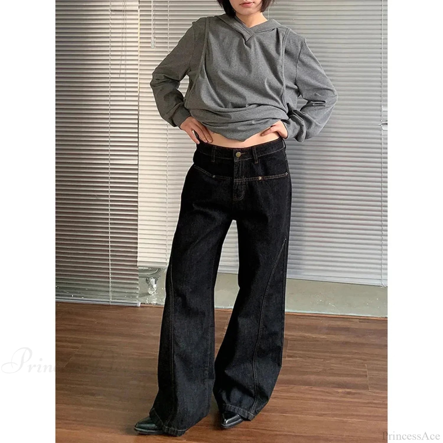 Tall Waist Antique Gothic Denim Pant image 3