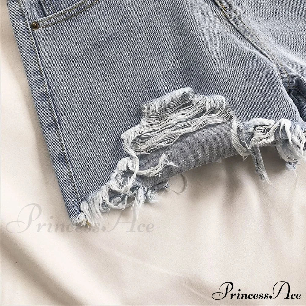 Tassel Detail Shorts Waist High and Denim with for Pockets Women image 4