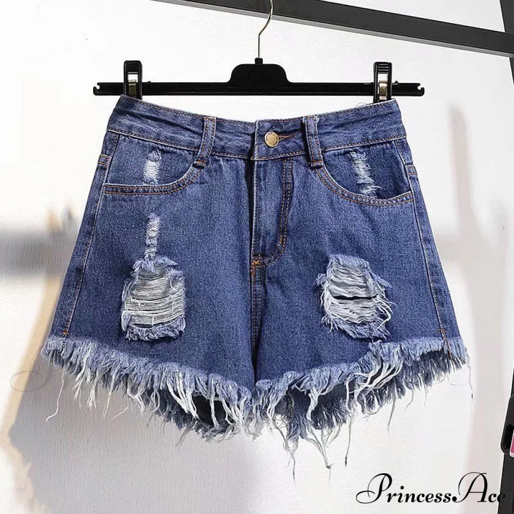 Tassel Detail Shorts Waist High and Denim with for Pockets Women image 14