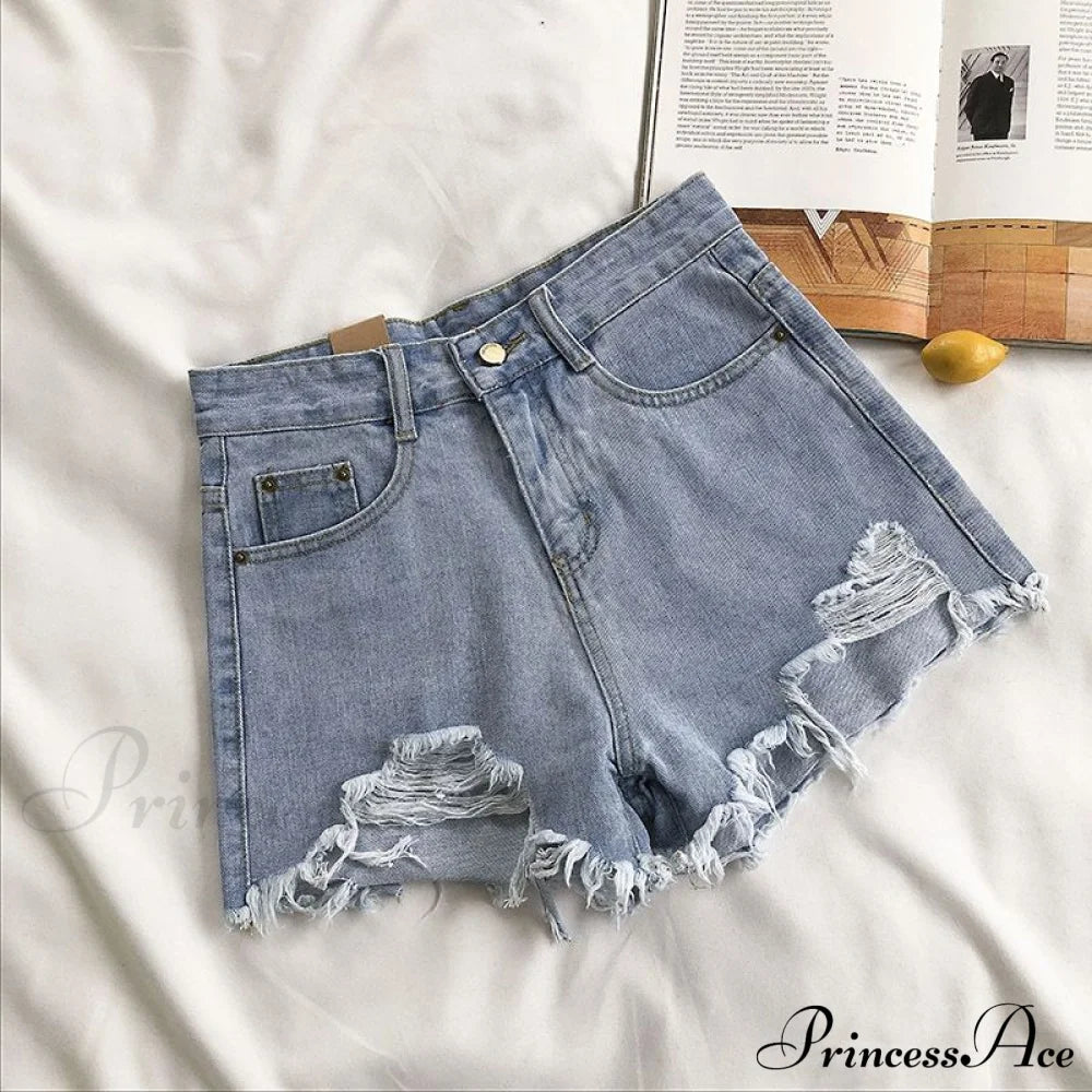 Tassel Detail Shorts Waist High and Denim with for Pockets Women image 5