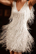 Tassel Sequin Tank Dress image 12