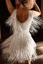 Tassel Sequin Tank Dress image 13