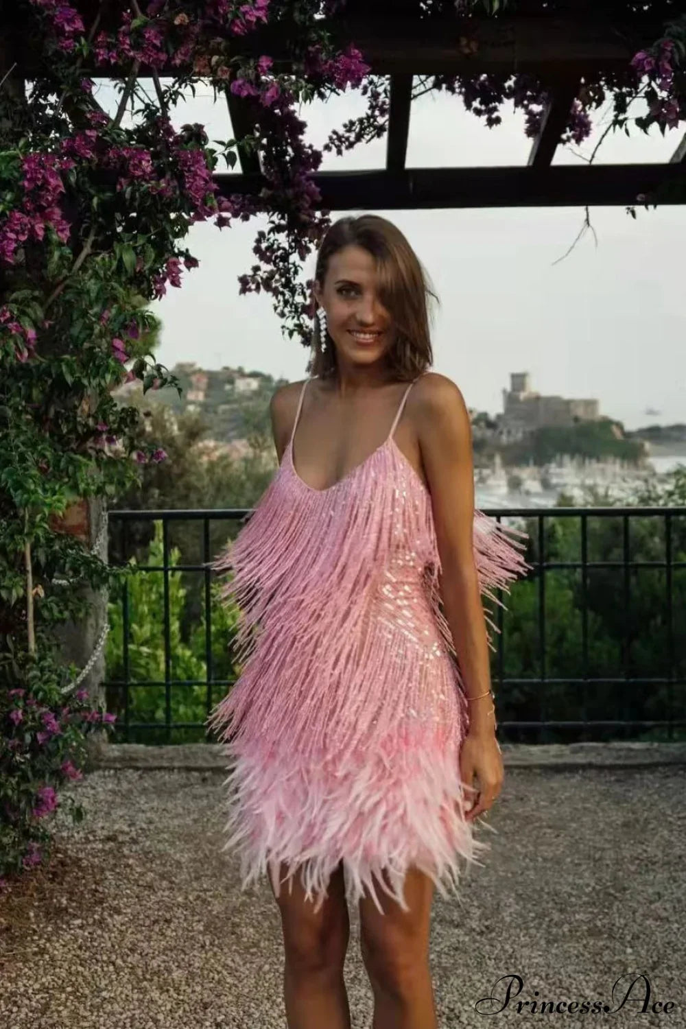 Tassel Sequin V-Neck Bodycon Party Dress image 3
