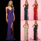 Taya Open Stylish Back Sequin Dress image 7