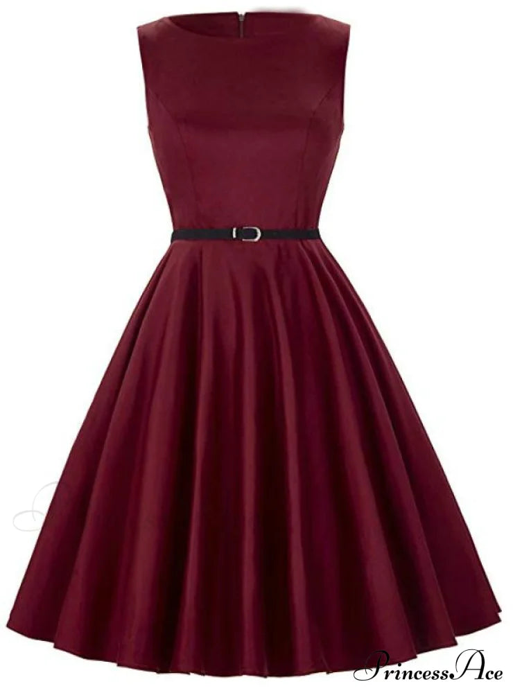 Simple Sleeveless A-Line Mini Dress image 3